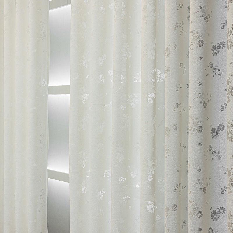 Белые вышитые прозрачные шторы с персиковым цветком, полупрозрачные для спальни и гостиной, шторы для гостиной | Элегантное оформление окна |