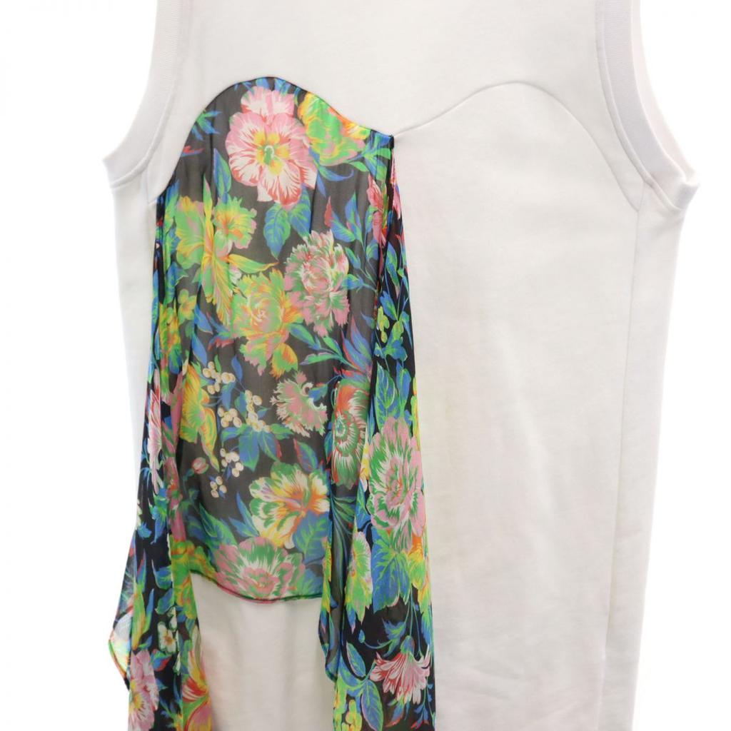 MSGM Сделано в Италии Платье без рукавов длиной до колена XS белое Женское Б/у