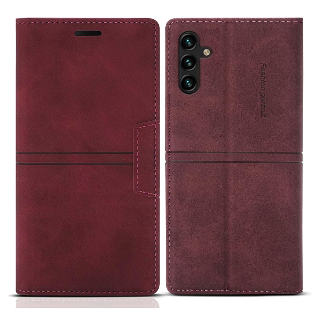 For Samsung Galaxy A35 5G Cell Phone Case Magnetic Auto Closing Flip Stand Wallet Leather Cover