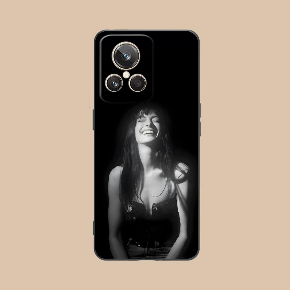 Чехол для мобильного телефона Anne Hathaway для Realme 15 14 13 12 11 10 9 Pro Plus T i Lite 5G Цветной печатный чехол для мобильных телефонов Красивый