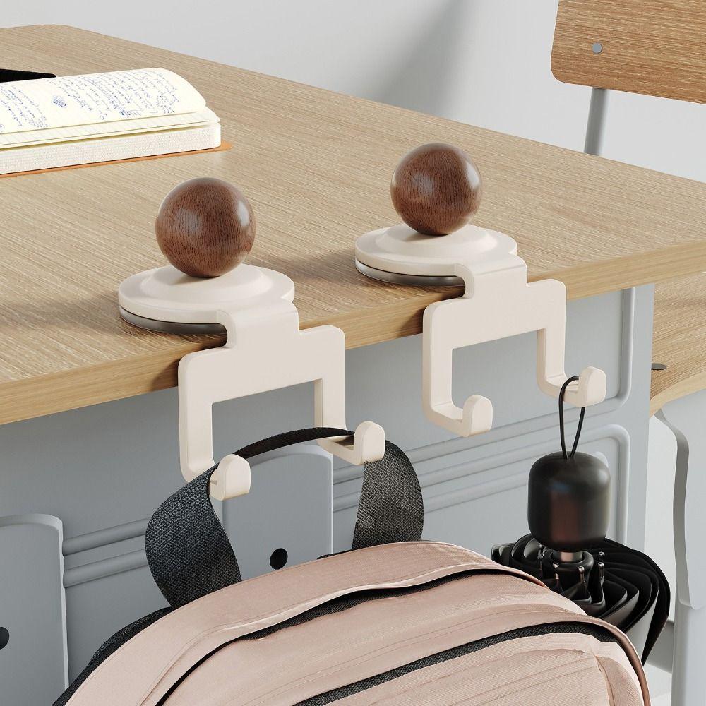 Removable Table Hook Portable Bag Holder Punch-free Hanging Bag Hook Kitchen Storage