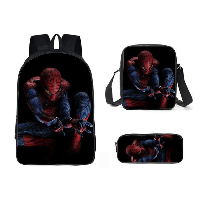 Backpack Three Piece Set Waterresistant Material Kids For