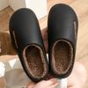 Thick Soled Cotton Slippers for Men Waterproof Cotton Slippers for Women Anti Slip for Winter Suitable for Home Use