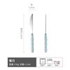 Retro Simple Style Spoon Fork Stainless Steel Tableware Fork Spoon Dessert Spoon Soup Spoon Western Food Steak Fork Fork Spoon
