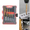 Screw Extractor Set, 10Pcs Easy To Out Bolt Extractor Set, Reverse Drill Bit Extractor Set for Removing Broken Screws