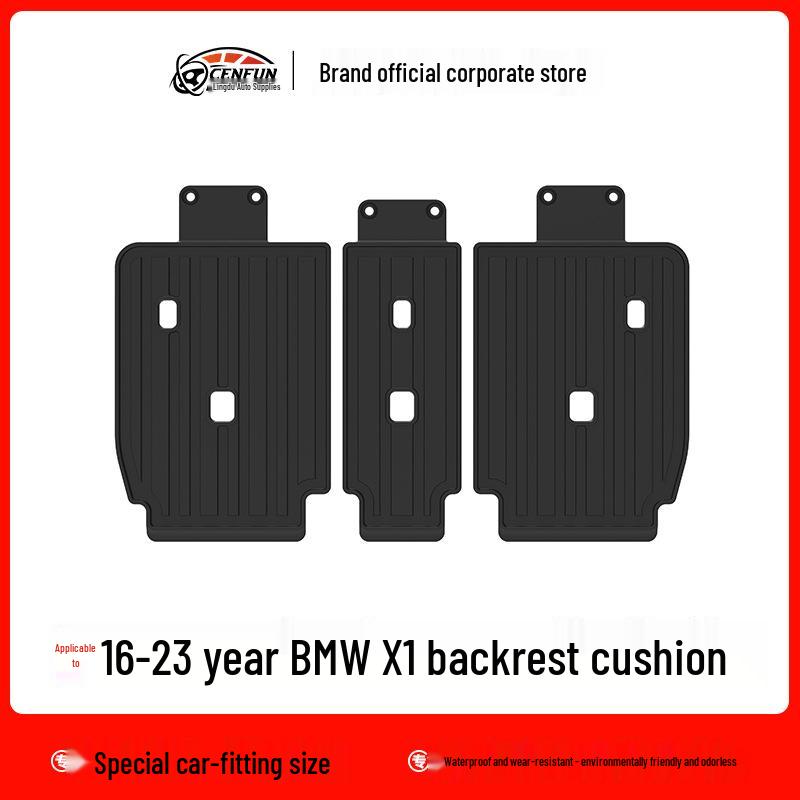 Защита заднего сиденья BMW X1, износостойкий, без запаха TPE коврик с рисунком из углеродного волокна