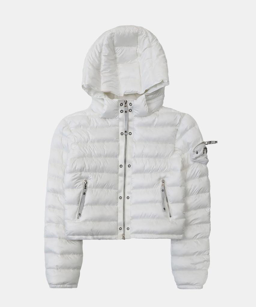 Badblood Viper 31-1 Lightweight Hooded Puffer - White