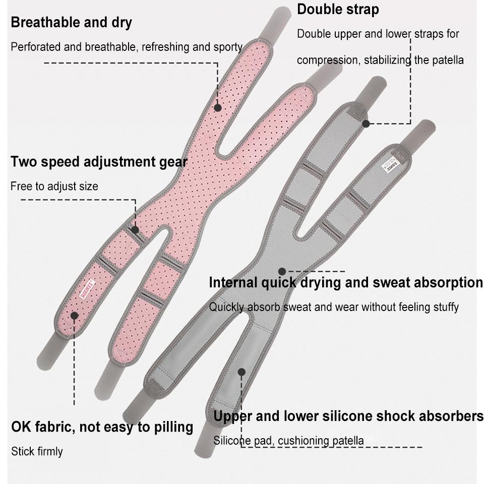 1 шт. регулируемый наколенник на колено поддержка колена для бега артрит джемпер теннис баскетбол облегчение боли в колене