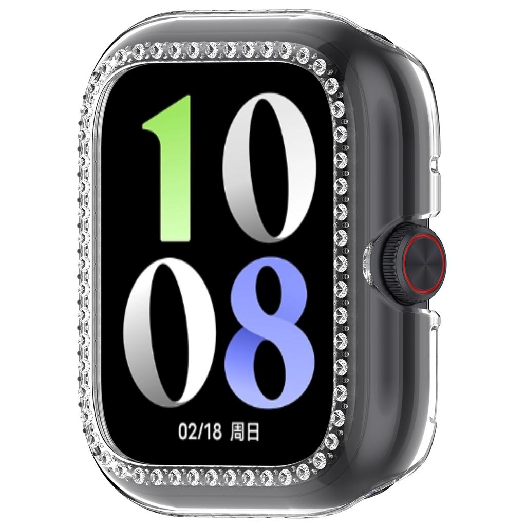 For vivo Watch GT/iQOO Watch GT Clear Watch Case Rhinestone Decorative Hollow Design PC Watch Cover