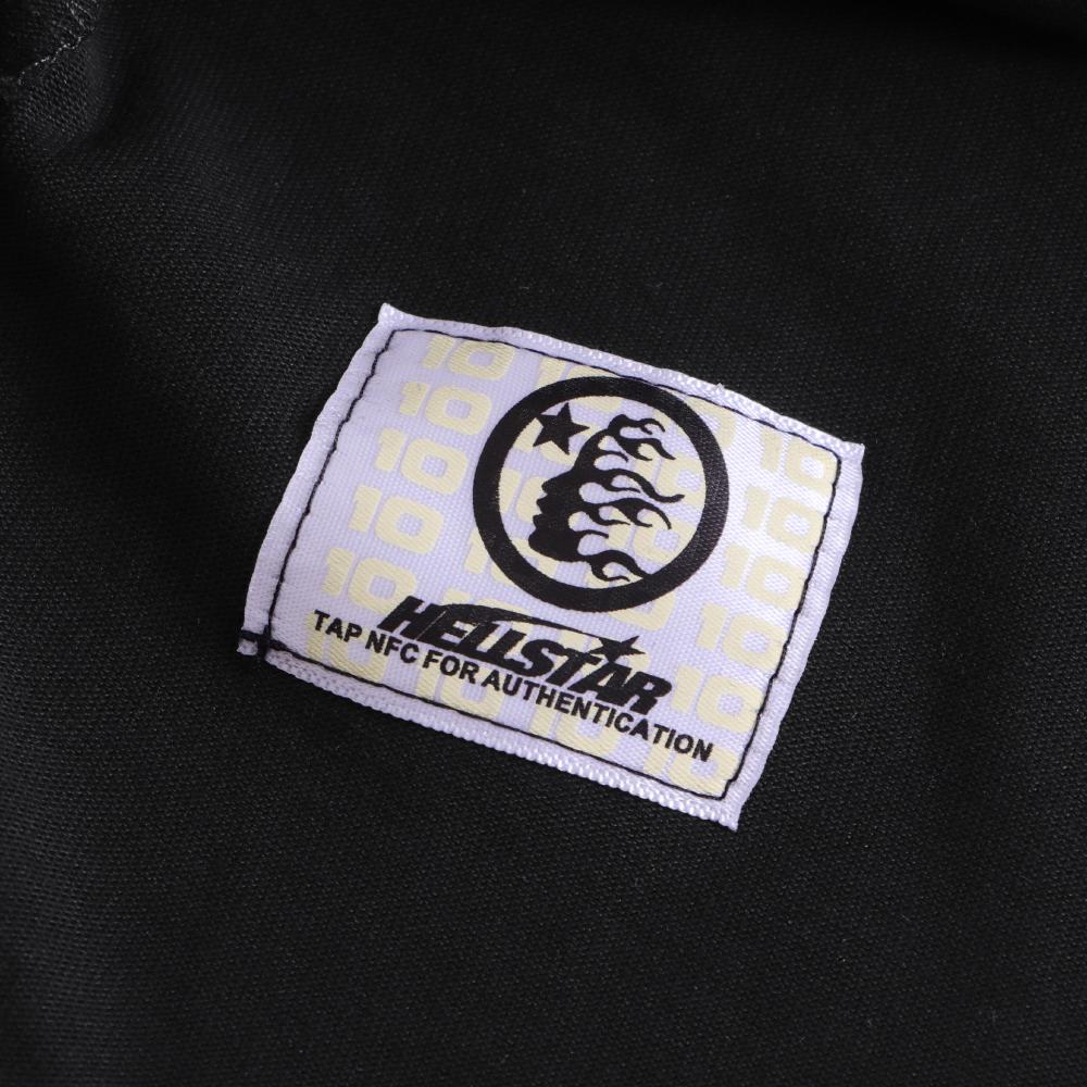 Мужская Женская Футболка с Мультяшным Логотипом Hellstar Studios Ретро Стирка Потертый Хип-Хоп Оверсайз Хлопковая Футболка
