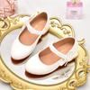 Детские кожаные туфли для вечеринки, свадьбы, модные, элегантные, на низком каблуке, универсальные туфли принцессы для девочек, детские туфли для платья