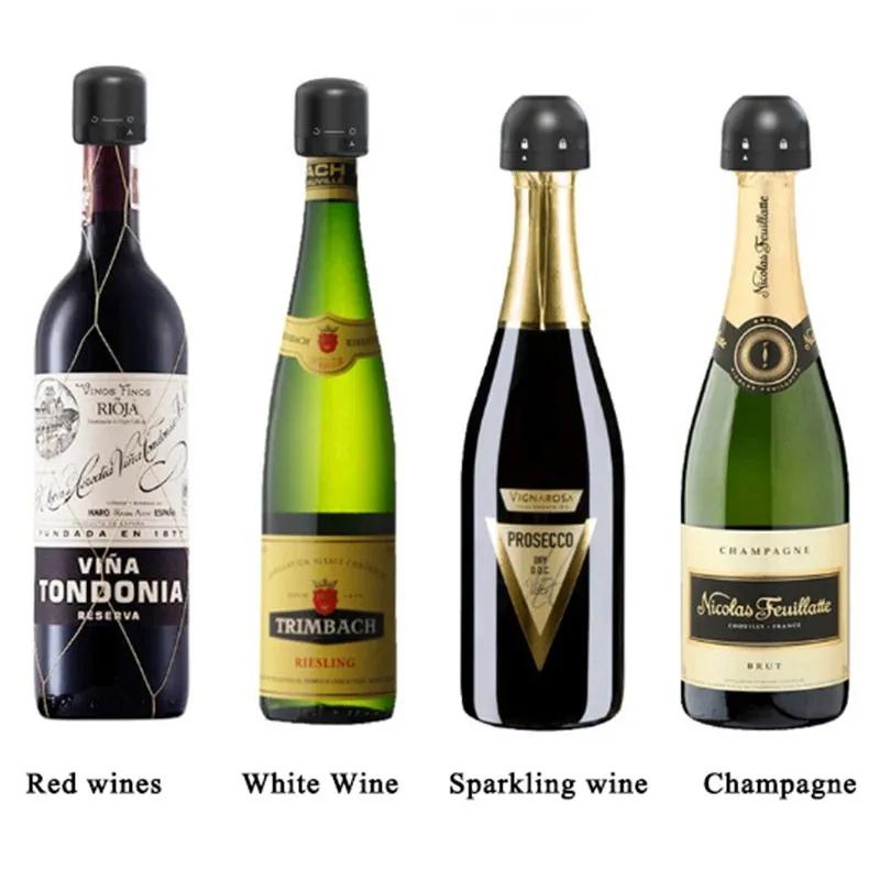 Герметичная крышка для бутылки Домашнее пивоварение и виноделие Барная утварь Коктейльные принадлежности Барные аксессуары Набор пробок для бутылок Вакуумный шейкер для пробок