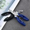 Stainless Steel Blade TPR Handle Mini Fishing Pliers Outdoor Camping Fish Tongs PE Line Scissors Road Clamp for Fishing