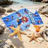 Custom Name Personalized Super Mario Print Beach Towel, for Trip Camping Beach Party Home Decor, Birthday Gift for Family & Friends