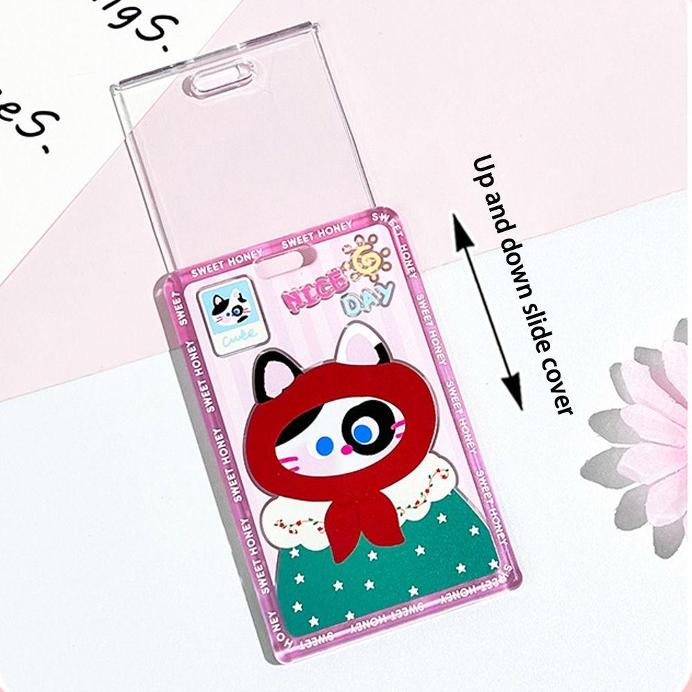 Портативный карман для карт с шейным шнурком, защитный чехол для карт, милый держатель для карт, канцелярские товары