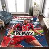 Haaland (144) Personalized Name Area Rug Suitable for Game Room Outdoor Dormitory Playrooms Antislip Carpet Office home decor