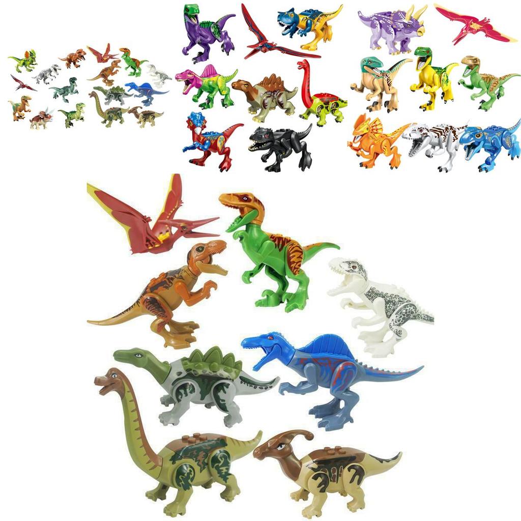 Vivid Jurassic World Dinosaur Building Blocks With Movable Parts For Kids