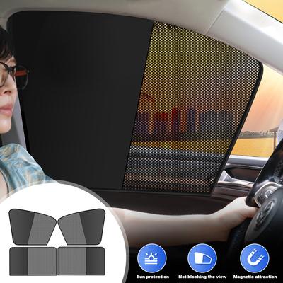 2-слойный магнитный солнцезащитный козырек на автомобильное окно, автомобильная шторка для защиты от солнца для ребенка, солнцезащитный козырек на переднее/заднее/боковое окно, автоматическая защита от солнца и УФ-излучения
