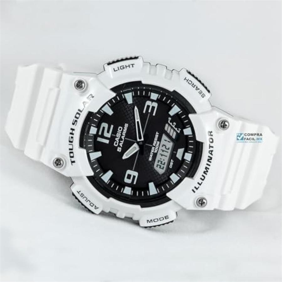 Casio Полимерный корпус Силиконовый ремешок Мужские кварцевые часы AQ-S810WC-7A