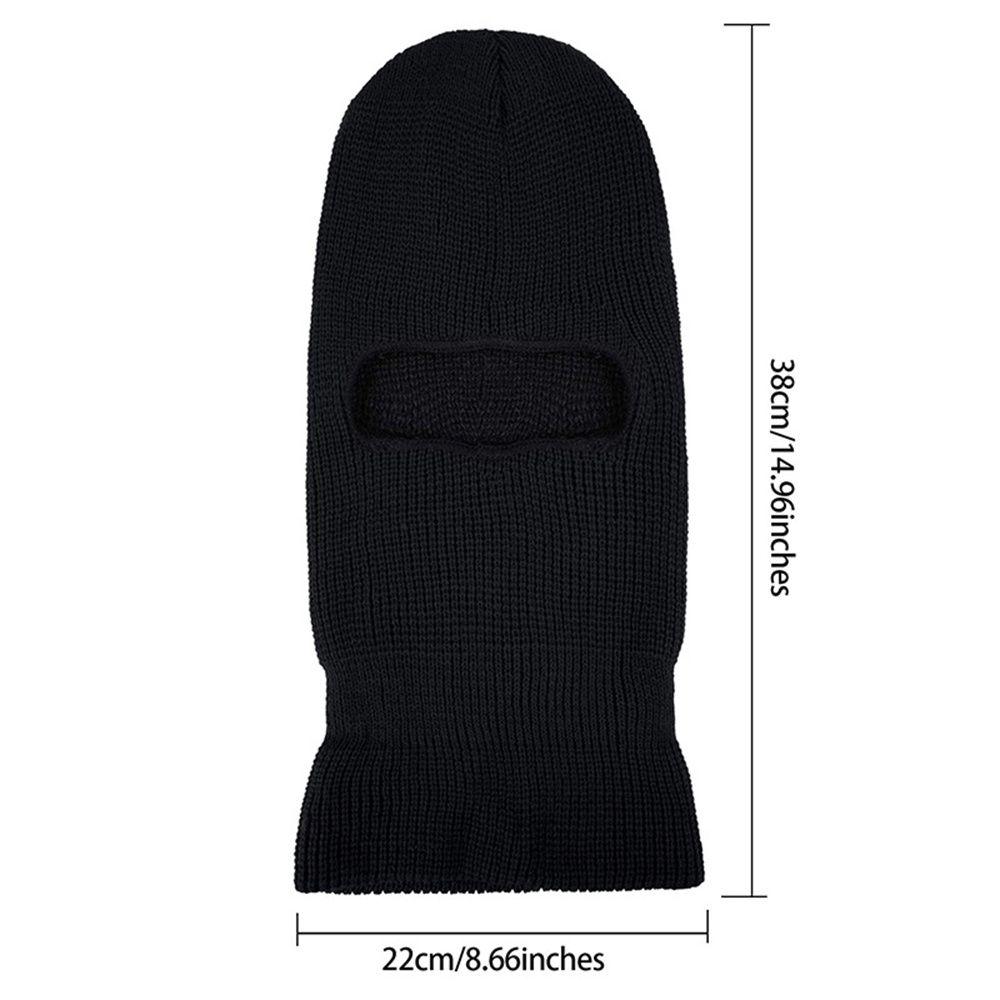 Зимняя ветрозащитная шапка-балаклава с одним отверстием, полнолицевая крышка, лыжная маска, шапка, вязаные шапки