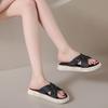 Минималистичные тапочки для женщин, летняя модная пляжная обувь, сандалии, плоская подошва, нескользящие, однотонные, классные тапочки