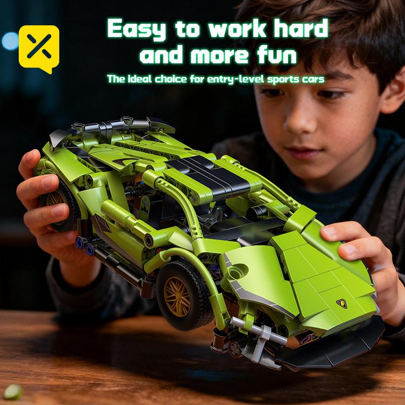 Набор строительных блоков ToylinX Технический гоночный автомобиль 321 деталь Спортивный автомобиль Модель для сборки своими руками Игрушечные машинки для мальчика Подарок на день рождения