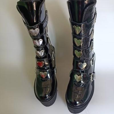 Зимние женские ботинки 2025 Мотоботинки Ботильоны для женщин Обувь на платформе Женские Новые Снежные ботинки Черные ботинки Женские ботинки