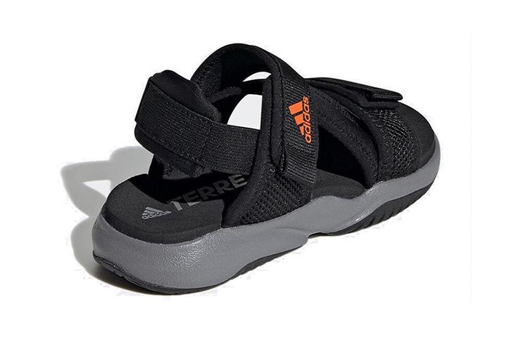 adidas Детские сандалии Terrex Sumra K с нескользящей подошвой и амортизацией, черные с красным, для детей, FV0831