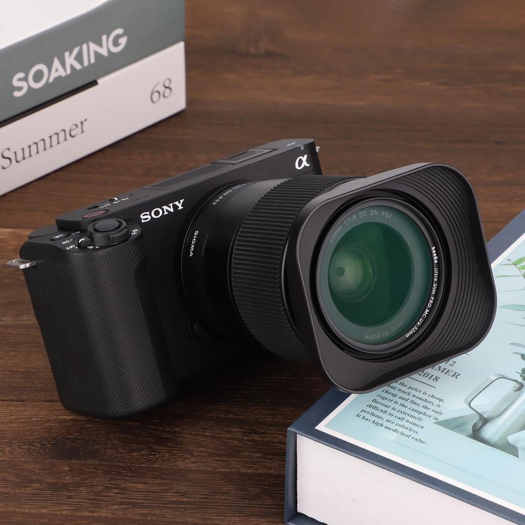 Aoge Байонетная квадратная металлическая бленда для объектива Sigma 23mm DC DN F1.4 LH-SM23