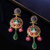 Elegant Vintage Royal Style Earrings With Peace Doves Charm And Delicate Bell Design Stylish Ear Pendant For Women
