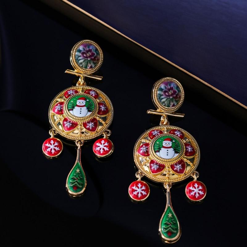 Elegant Vintage Royal Style Earrings With Peace Doves Charm And Delicate Bell Design Stylish Ear Pendant For Women