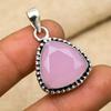 Pink Chalcedony Gemstone Jewelry 925 Sterling Silver Handmade Gift For Women
