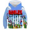 2025 MINISO Новая толстовка 3D с мультяшным принтом Roblox для мальчиков и девочек, с длинным рукавом, весенне-осенняя, повседневная толстовка, 4-14 лет