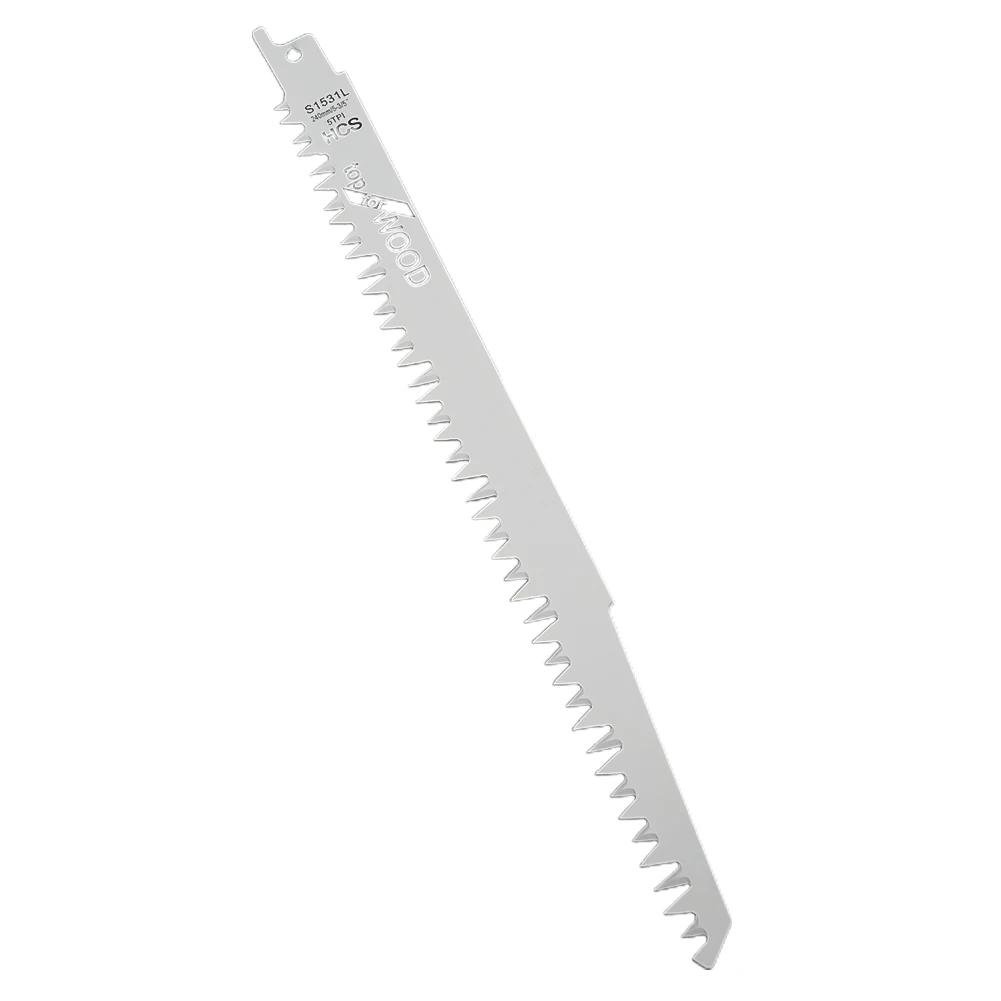 Биметаллические полотна для сабельной пилы 240 мм шлифованные зубья электрические полотна для пилы для обрезки древесины для быстрой резки древесины деревообрабатывающие инструменты