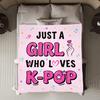 Просто Девочка Одеяло Фланелевое Одеяло Для ЛЮБИТЕЛЕЙ K-POP Мягкое Идеальный Подарок на День Рождения Домашний Декор для Кровати Дивана Уличный Туристический Плед