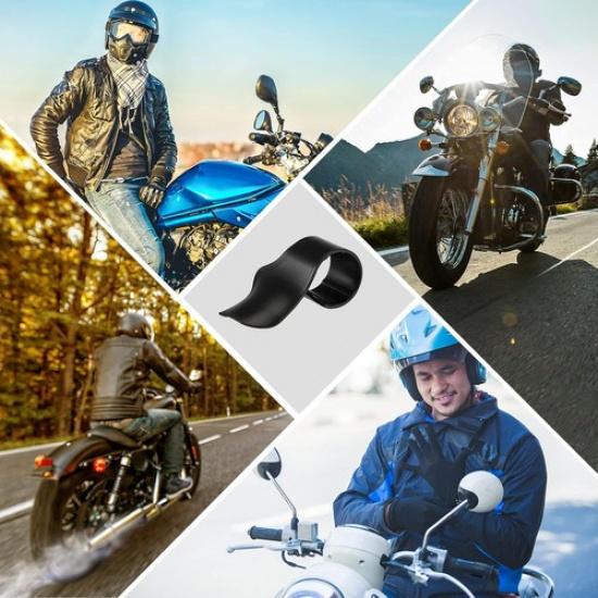 4 Black Motorcycle Throttle Mounts - Wrist Throttle Assist Rest Control Handl