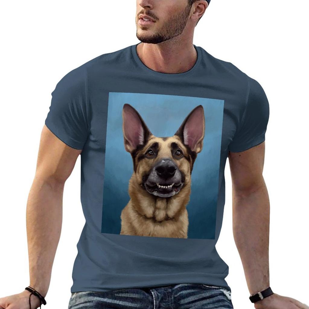 Roscoe the GerUnisex Shepherd TShirt Athletic Fit Sports Short Sleeve Top