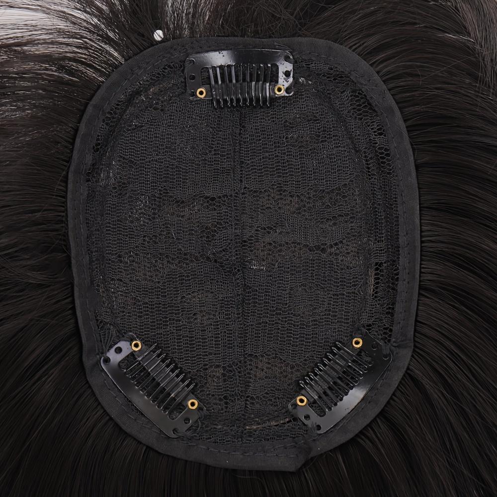 35 см парик кусок прямые волосы накладные пряди шиньон противоскользящий зажим для женщин челка бахрома натуральные волосы наращивание парик