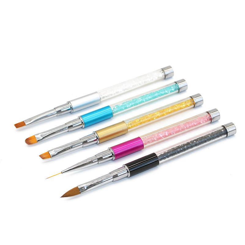 Инструменты для дизайна ногтей, кисть для дизайна ногтей, ручка для резьбы по кристаллам, ручка для фототерапии, ручка для рисования, окрашенная градиентная точка, цветочная ручка для ногтей