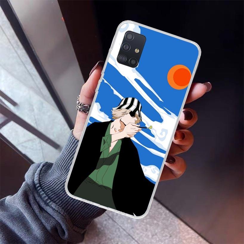 Чехол для телефона Bleach Kisuke Urahara для Samsung Galaxy A52 A51 A50S A32 A22 A12 A02S A72 A71 A31 A70 A30S Note 20 Ultra 10 Plus S10
