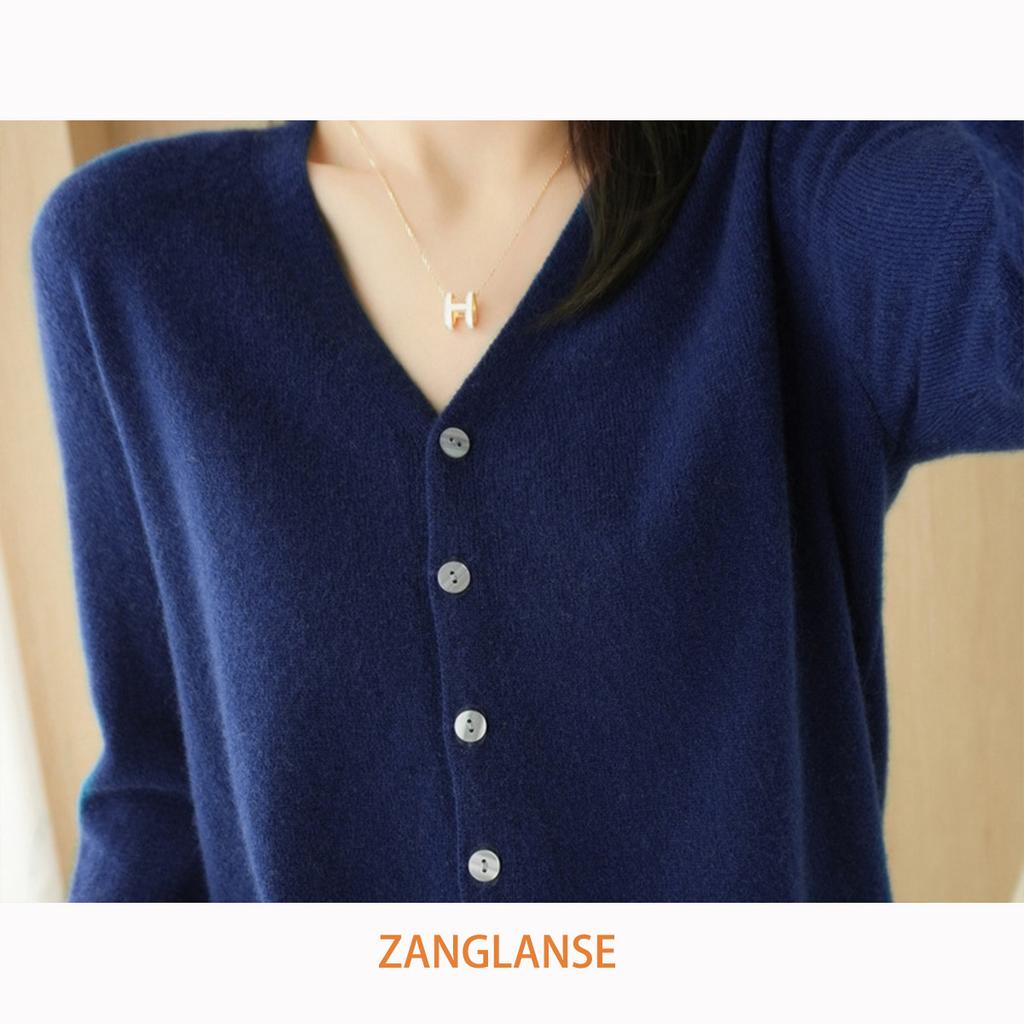 Женский трикотаж с V-образным вырезом, однобортный, на пуговицах, пуловеры, свитера женские, осень-весна, с длинным рукавом, короткие, маленькие, свежие, верхняя одежда, трикотажные кардиганы, топы