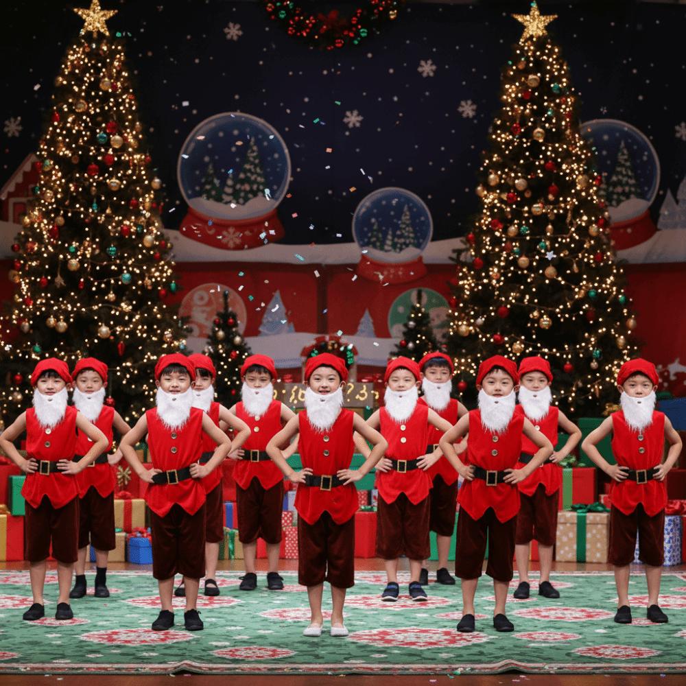 Ролевая игра Костюм семи гномов Наряжаться Костюм рождественского эльфа 2025 Костюм для косплея гнома Новый год