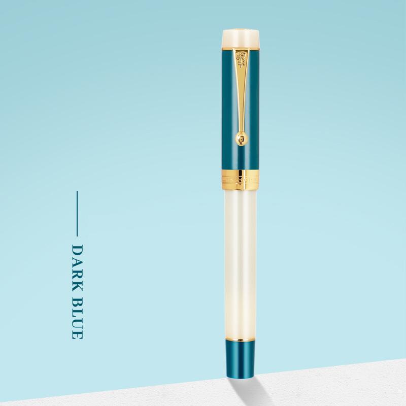 JINHAO 100 Столетняя перьевая ручка Смола Золотой зажим Перо EF F M Ручки для студентов Деловая канцелярия Школьные принадлежности PK 9019