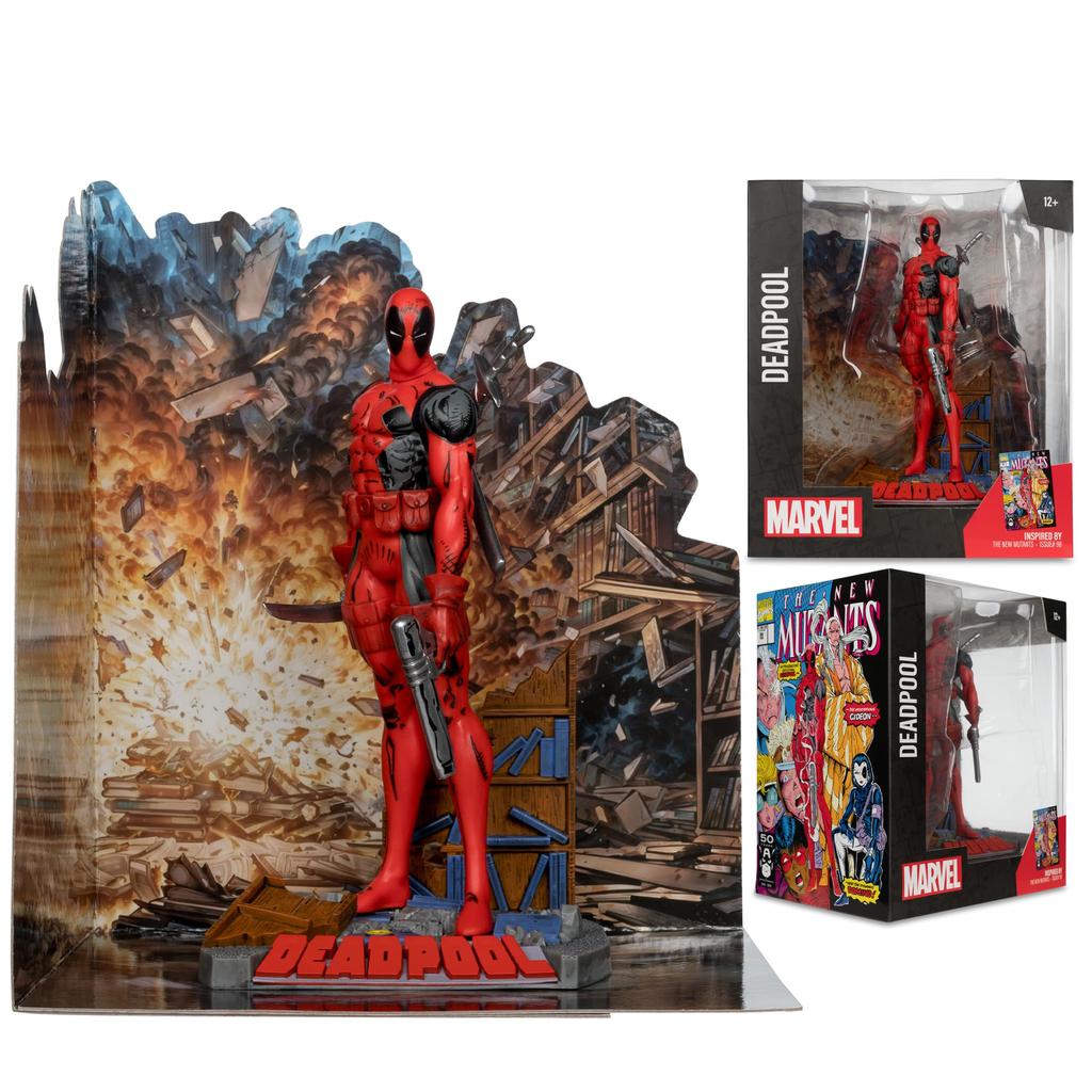 Marvel Deadpool Scale Pose Figure с мутантами сцены McFarlane Toys 110 (Новый #98)
