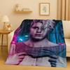 New Fashion B-Bieber Singer Star Flannel Blanket,Ultra Soft Warm Plush Throw for Home Bedroom Bed Sofa Cover Office Travel Gift