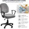 Office Chair Cover Super Soft Velvet Stretch Washable Dustproof Protectors Computer Desk Armless Chair Slipcover
