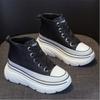 Little White Shoes for Women's Spring  Autumn Thick Sole High Top Shoe Board Shoes New Casual Sneakers Womens Platform Shoes