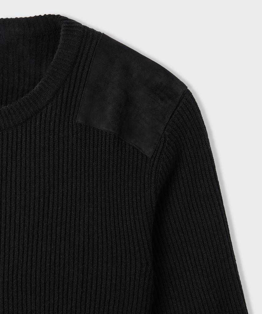 MUSINSA STANDARD Ribbed Commando Knit [Black]