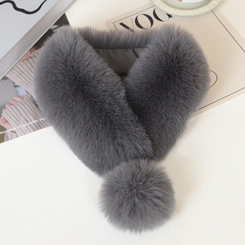 Soft Cross Neck Warmer Thickened Neck Warm and Shawl Casual Neck Collar