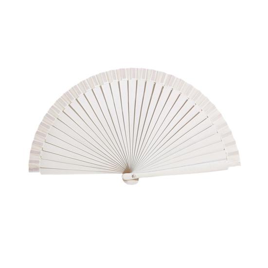 Solid Color Wooden Folding Fan Portable Summer Handheld Cooling Fan Decoration Dance Performance Props Party Costume Accessories